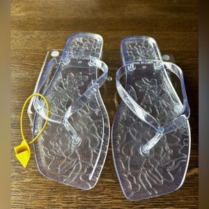 OMGard Clear Jelly Flip Flops Sandals Women’s 39 (US 8–8.5)